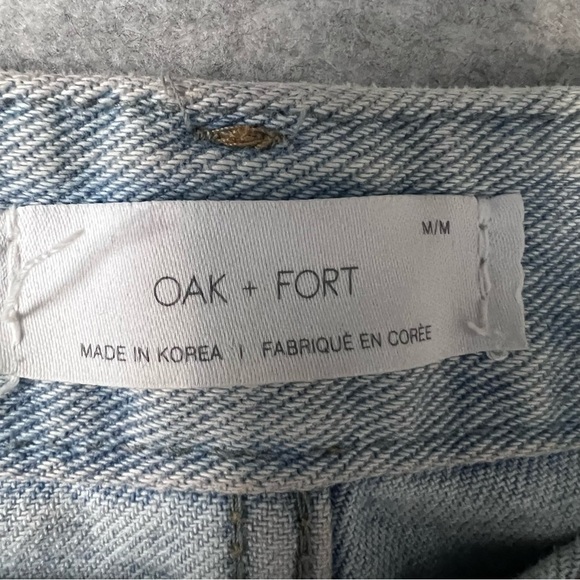 OAK & FORT x STRAIGHT LEG JEAN WITH CUTOUT sz M - Picture 8 of 13